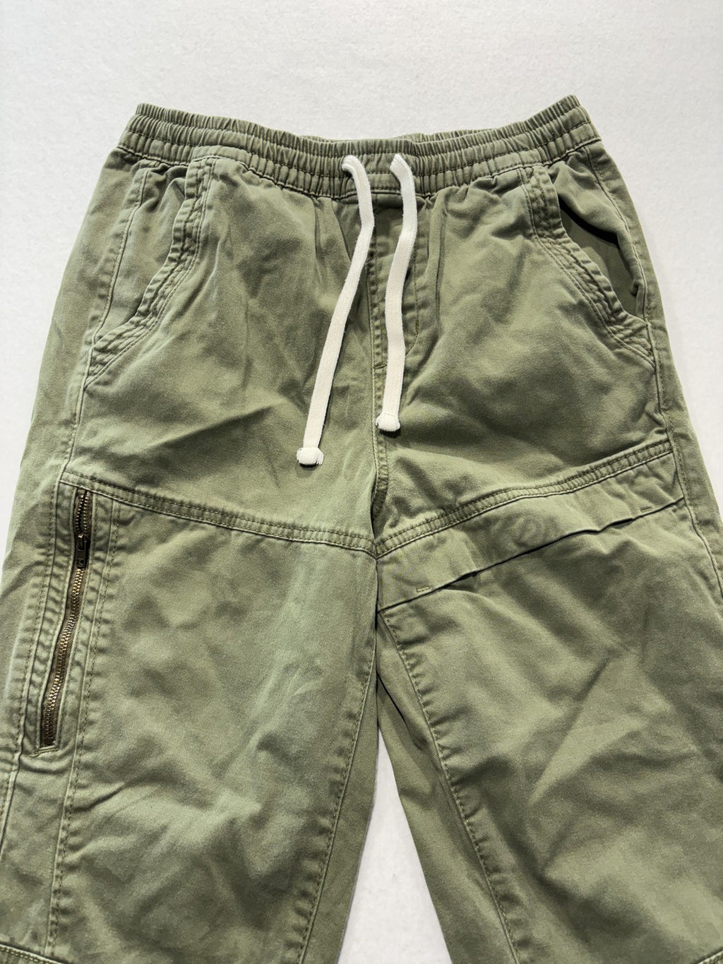 Arizona Jean Co Jogger Pants Mens Small Green Skinny Elastic Waist Cuffed Ankle