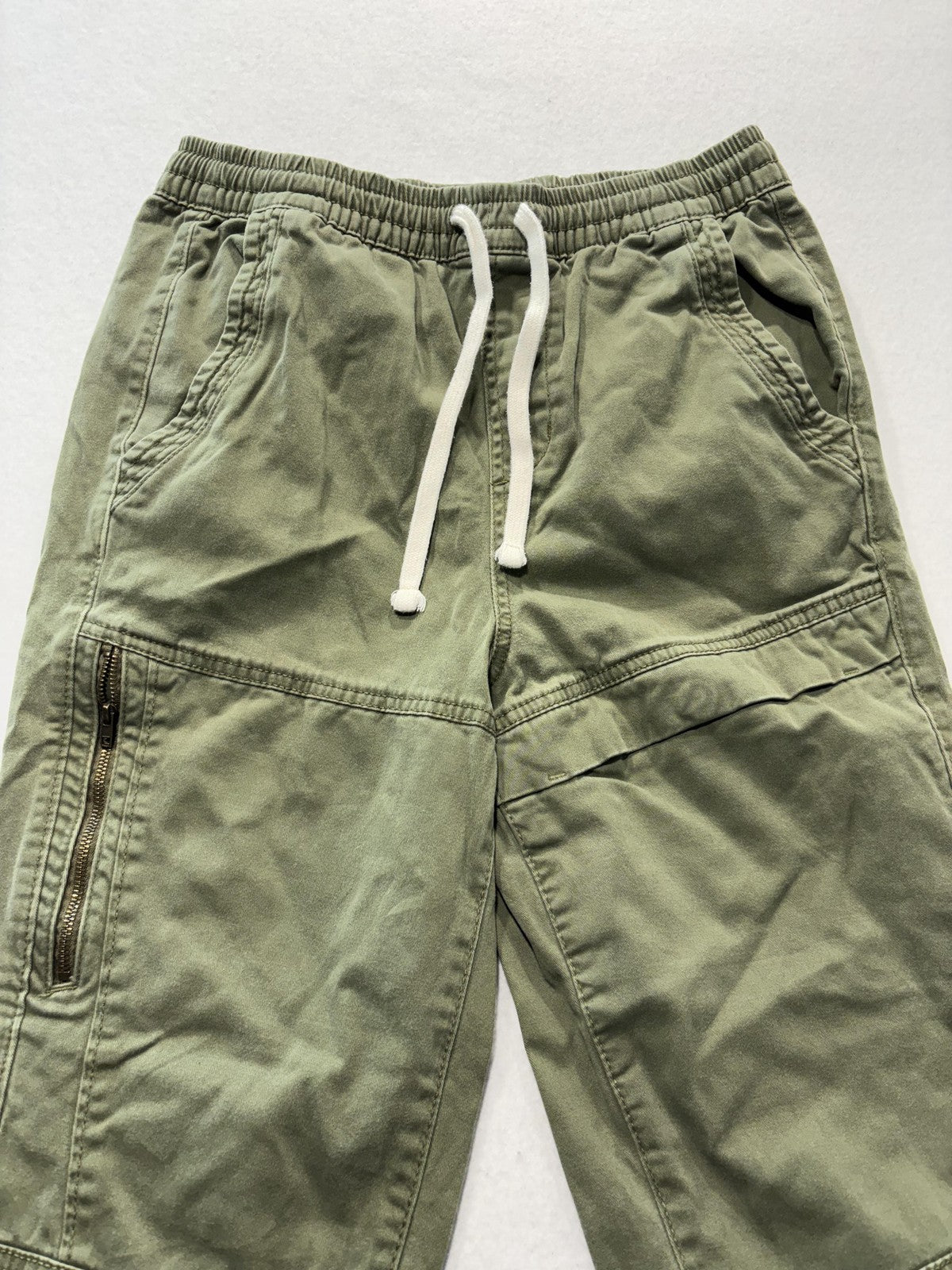 Arizona Jean Co Jogger Pants Mens Small Green Skinny Elastic Waist Cuffed Ankle