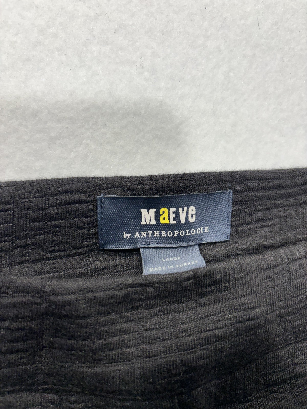 Maeve Skirt Womens Large Gray Textured Button Front A Line Mini Anthropologie