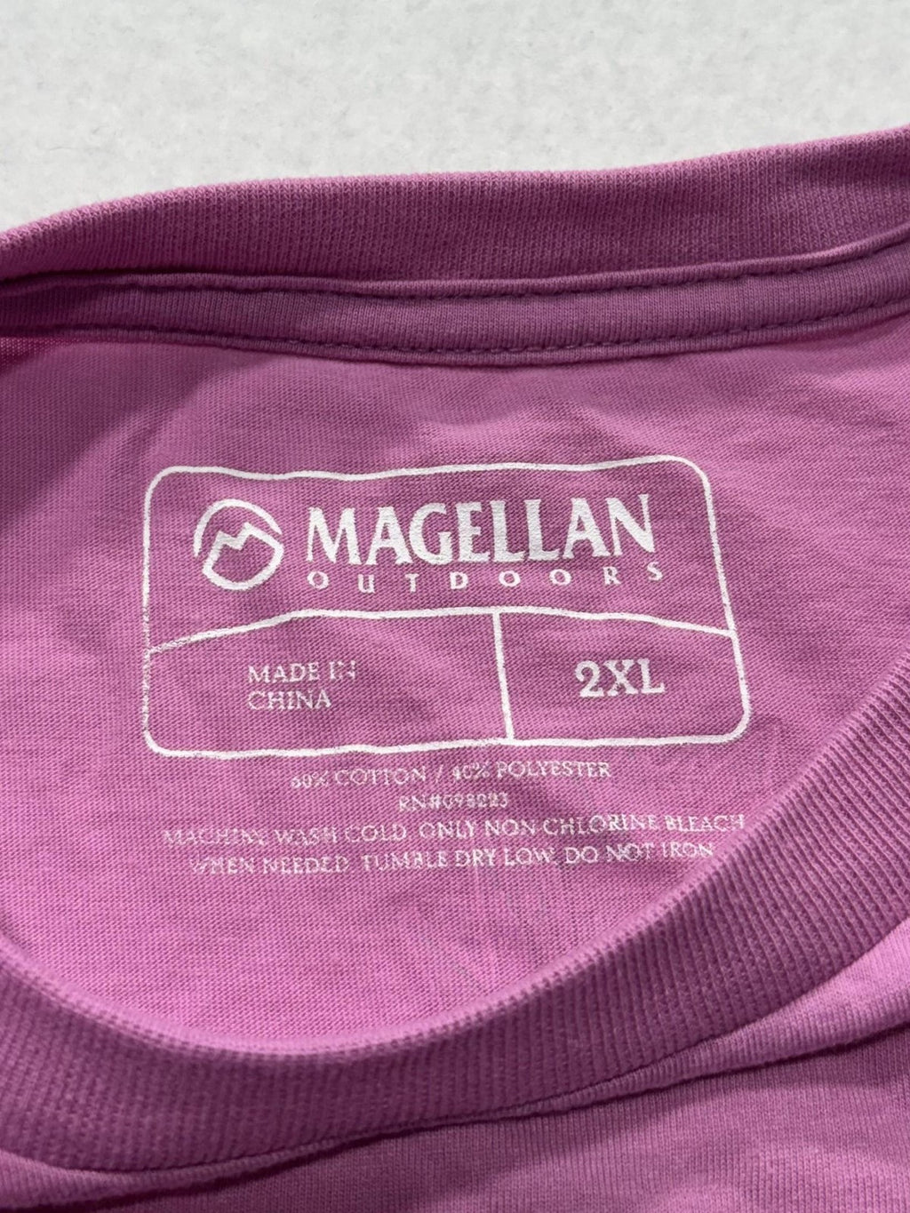 Magellan Outdoors Shirt Mens 2XL Purple Pineapple Tropical Graphic Tee Casual