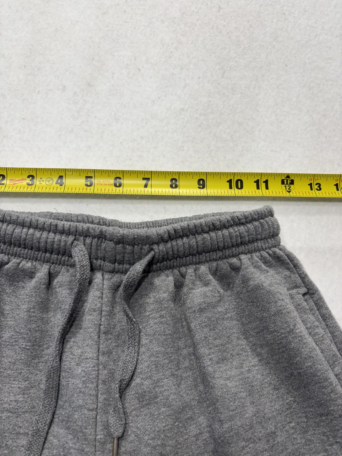 7X Sweatpants Unisex Kids 12 Gray Fleece Ankle Striped Drawstring Winter Casual