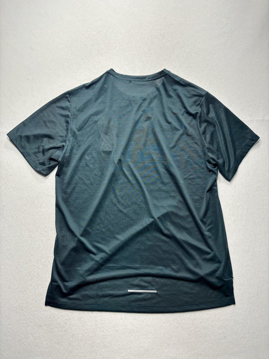 Nike Dri-FIT Running Shirt Mens XL Green Short Sleeve Reflective Tee AJ7565-328