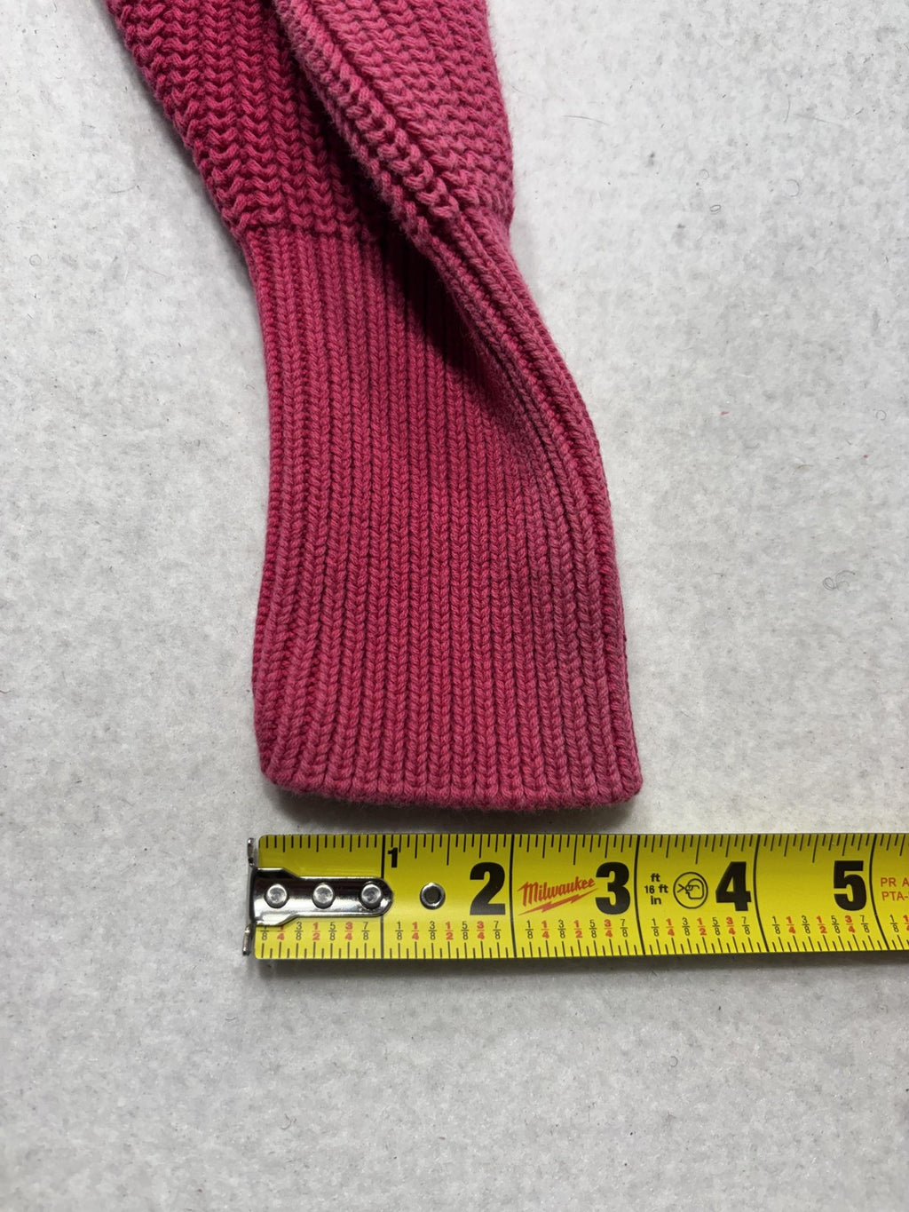 Liz Sport Sweater Womens Medium Pink V Neck Raglan Knit Pockets Chunky