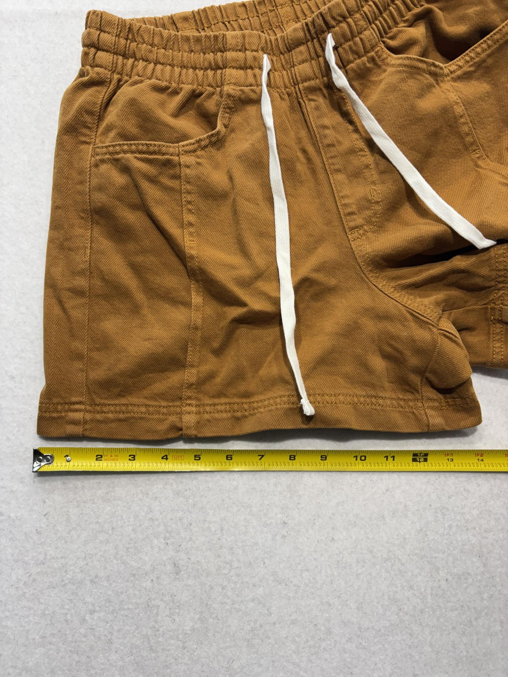 Universal Thread Shorts Womens Small Brown Utility Twill Elastic Waist Casual