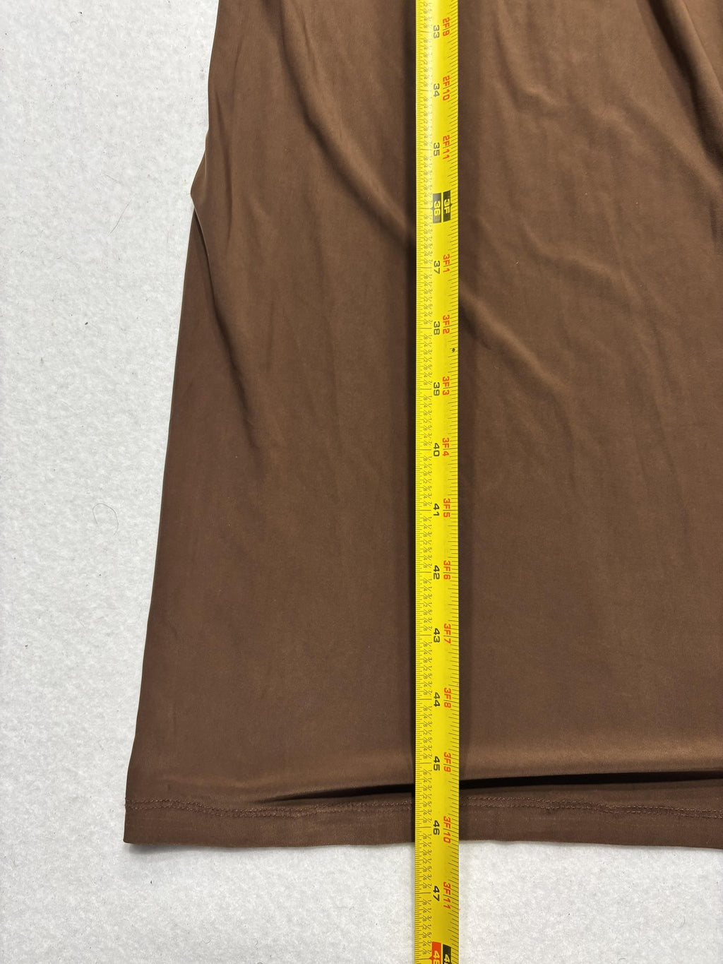 RACHEL Rachel Roy Dress Womens Small Brown Strapless Ruched Jersey Maxi
