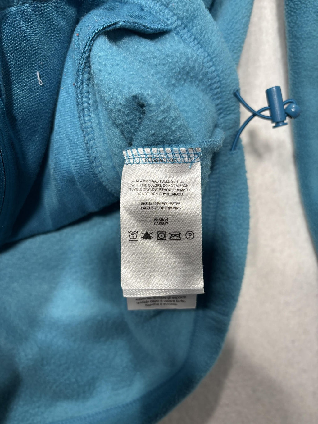 Columbia Jacket Womens S Blue Fleece Full Zip Stand Collar Pockets Outdoor Soft