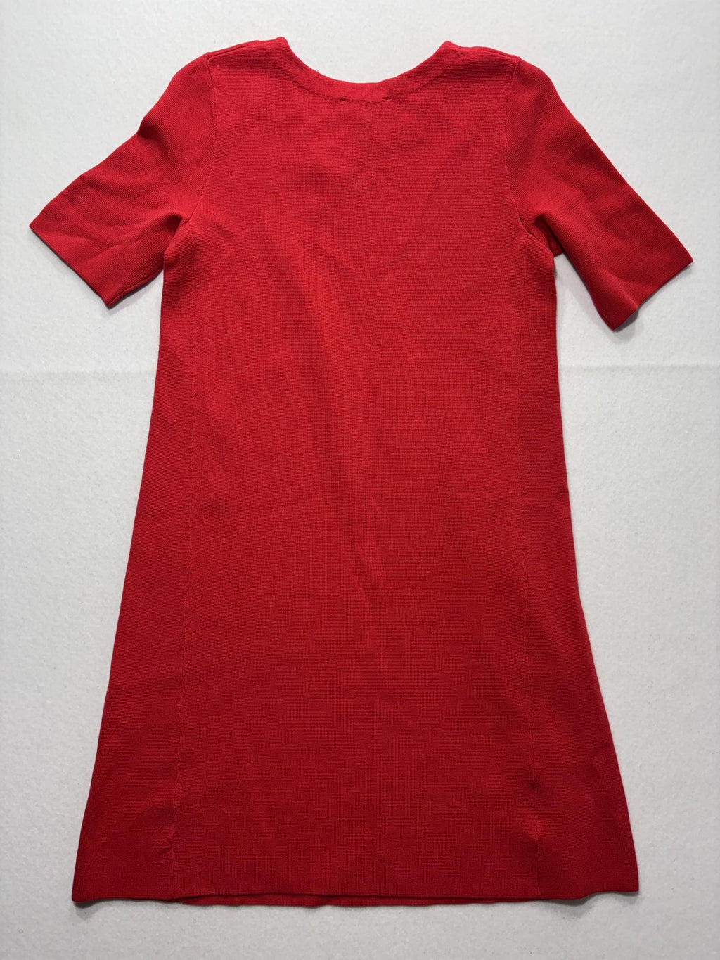 Ann Taylor T-Shirt Dress Womens Small Red Knit Crewneck Short Sleeve Cotton