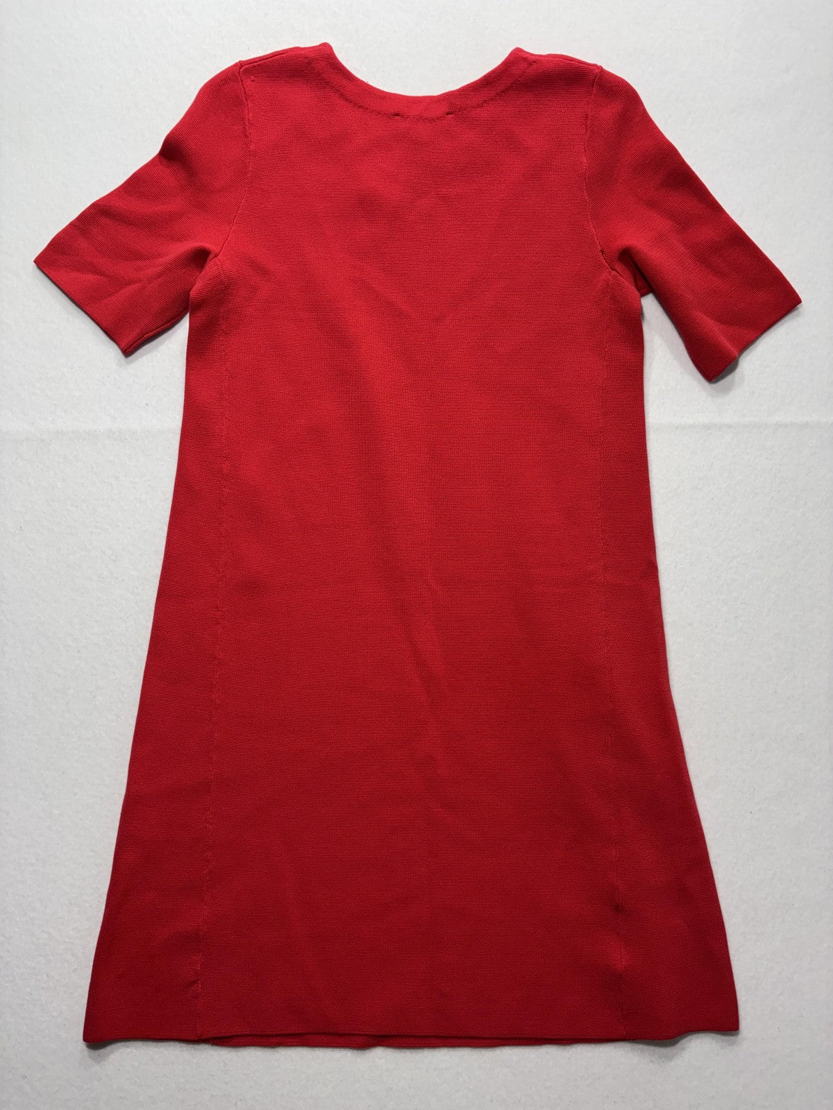 Ann Taylor T-Shirt Dress Womens Small Red Knit Crewneck Short Sleeve Cotton