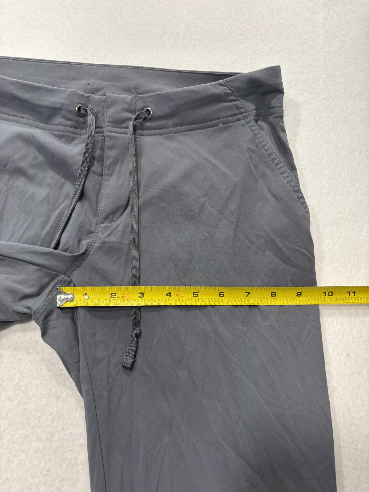 Columbia Track Pants Womens 6 Gray Drawstring Stretch Hiking Outdoor Travel