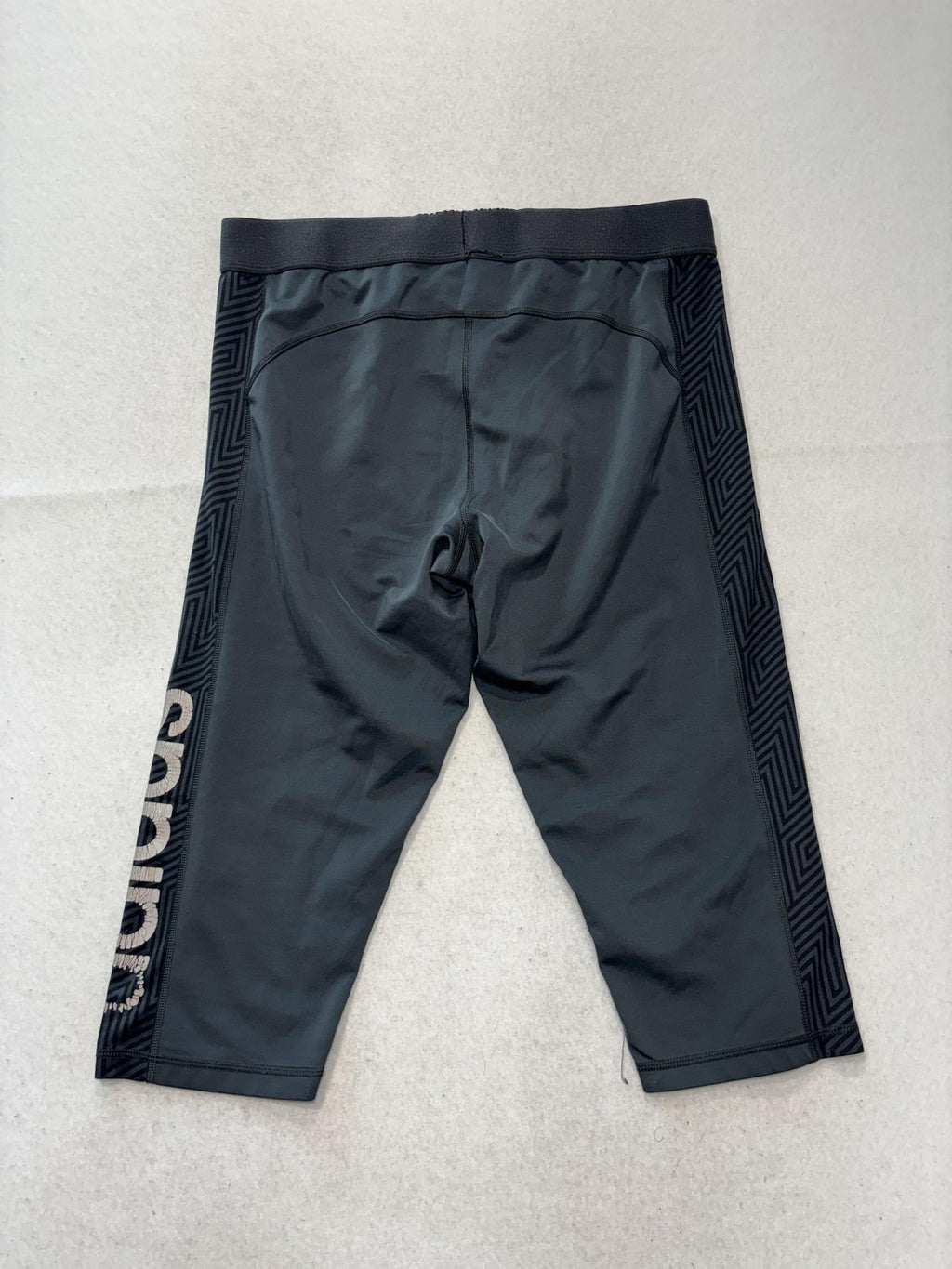 Adidas Leggings Mens XL Gray Techfit Compression 3/4 Length Athletic Running