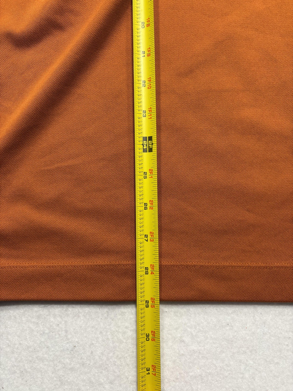 Nike Dri-FIT Golf Polo Shirt Mens Large Orange ETX Logo Short Sleeve Performance