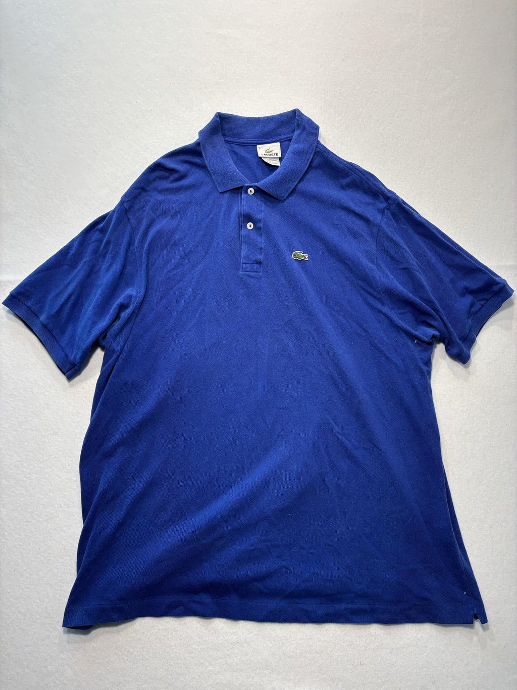 Lacoste Polo Shirt Mens 4XL Blue Classic Fit Pique Cotton Short Sleeve Logo