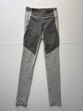 Outdoor Voices Leggings Womens Small Gray Colorblock Stretch Knit Ankle