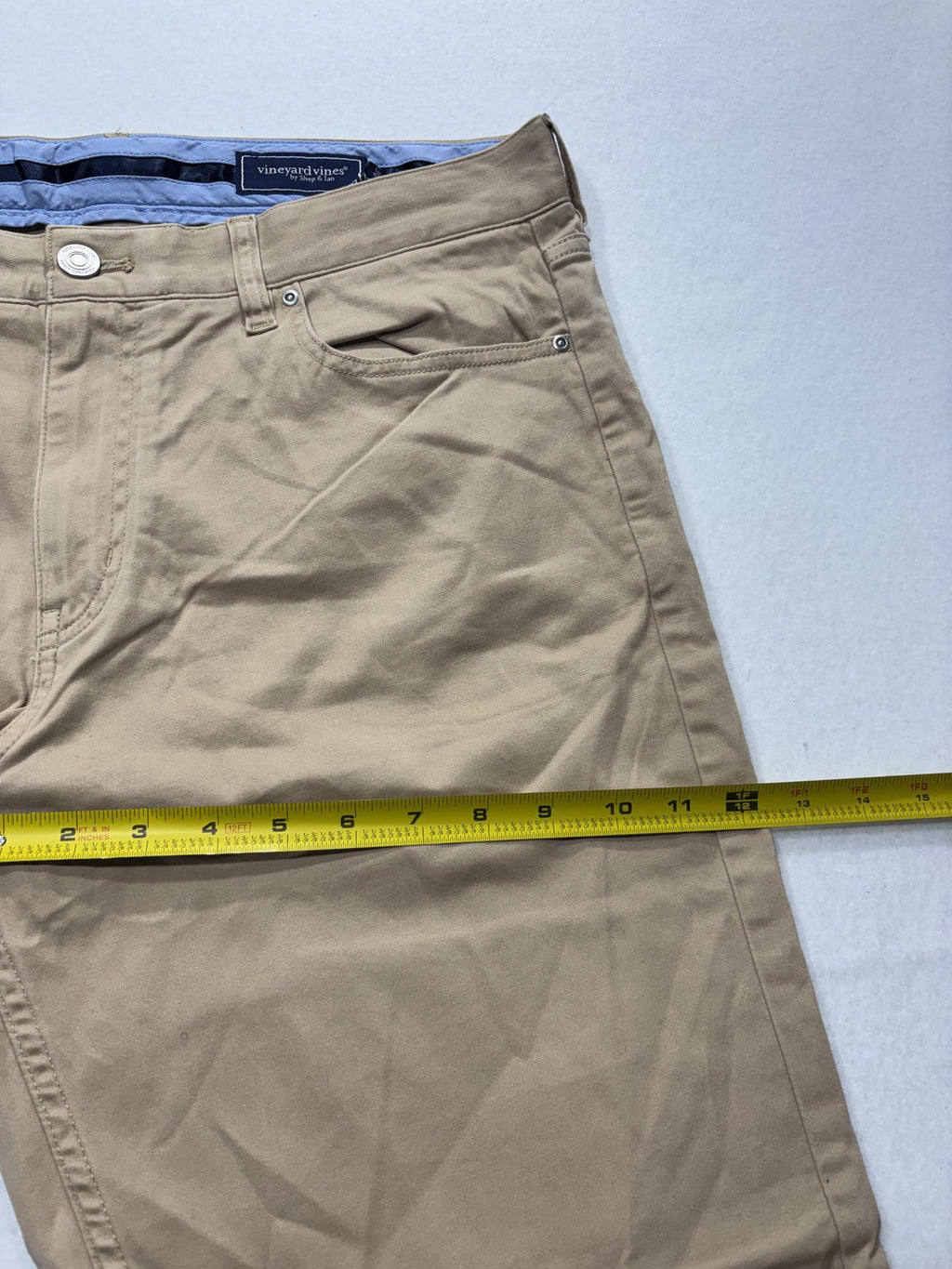 Vineyard Vines Chino Pants Mens 36x30 Beige Leeward Luxe 5-Pocket Stretch Casual