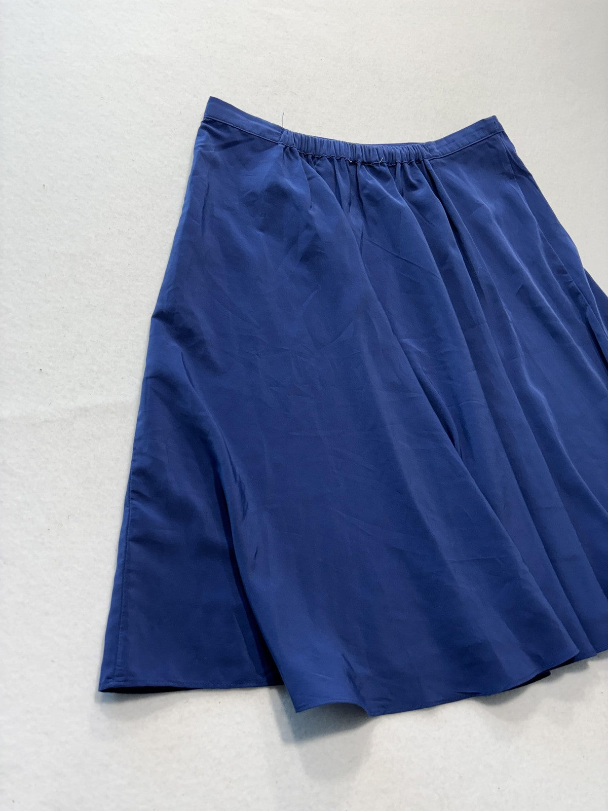 Banana Republic Skirt Womens 4 Blue Pleated Chiffon Knee Length Lined Flowy