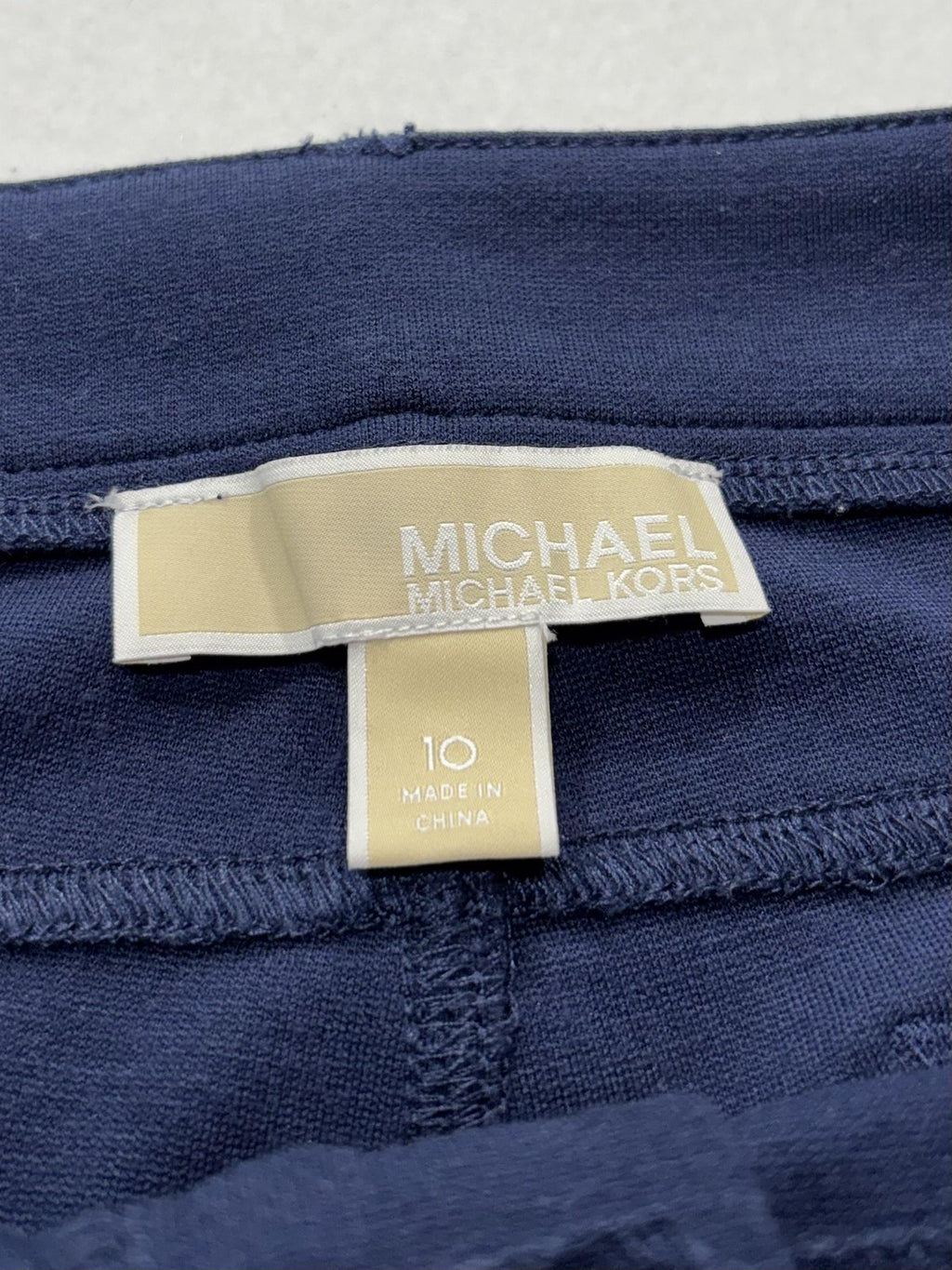 MICHAEL Michael Kors Pants Womens 10 Blue Ponte Slim Jegging Pull On Stretch