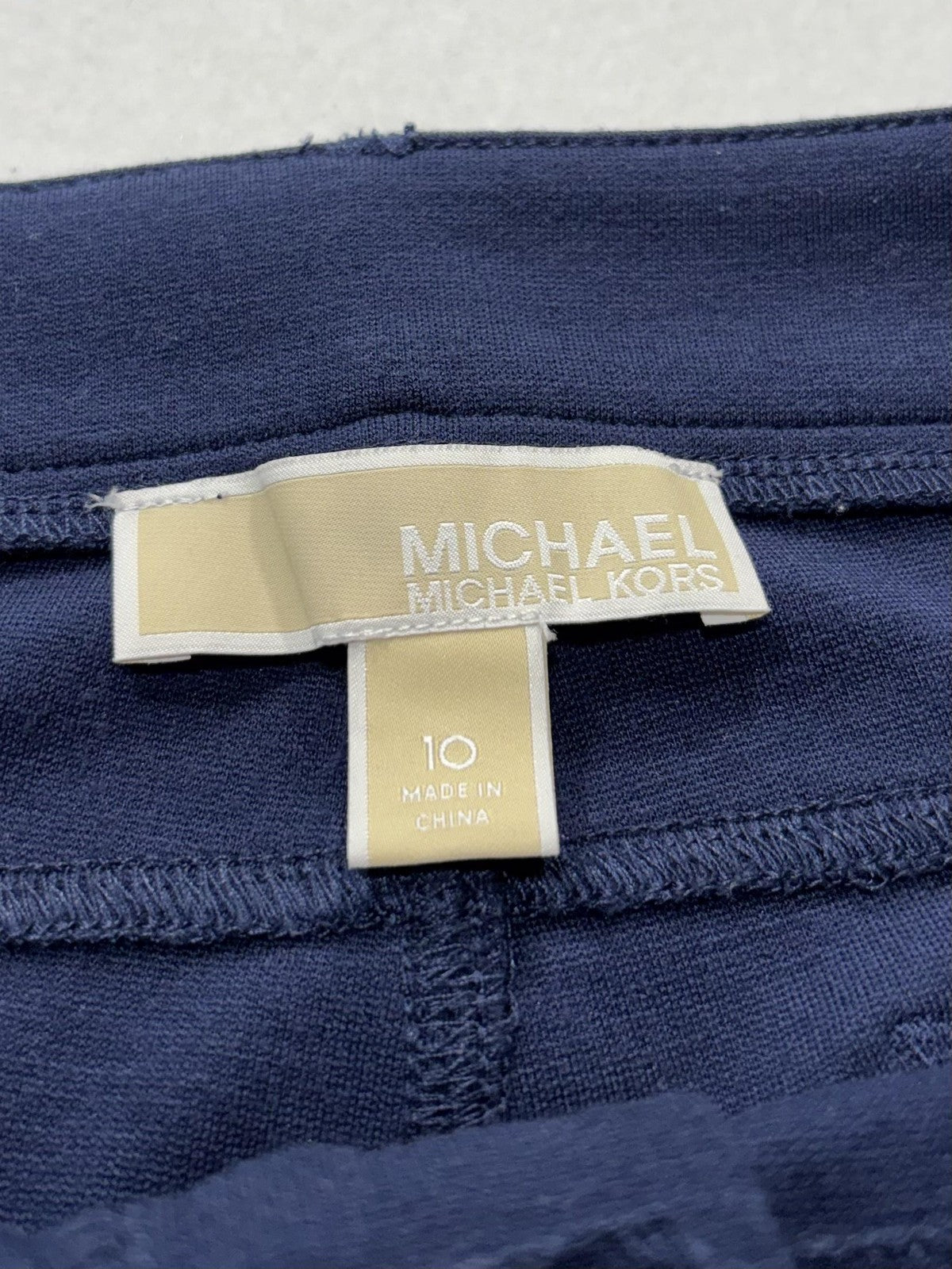 MICHAEL Michael Kors Pants Womens 10 Blue Ponte Slim Jegging Pull On Stretch