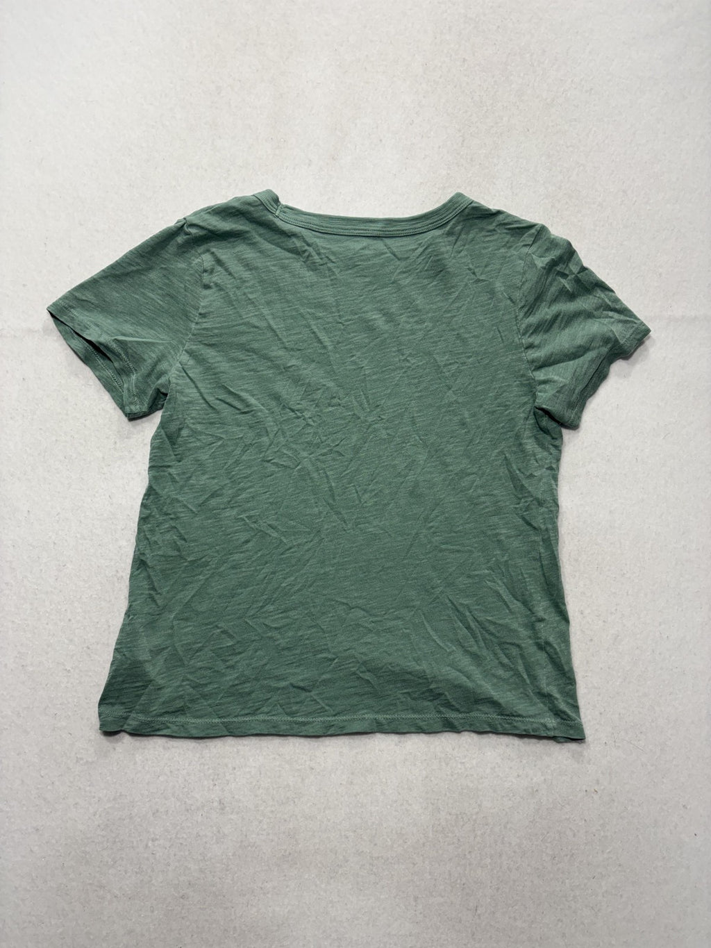 Old Navy Everywear Shirt Womens Small Green Crew Neck Short Sleeve Tee Casual