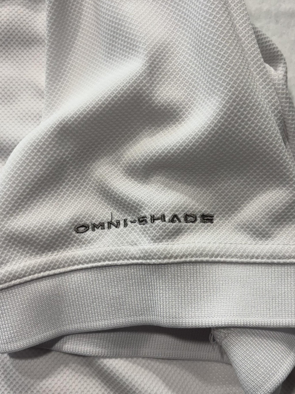 Columbia PFG Omni-Shade Polo Shirt Mens Medium White Fishing UV Protection