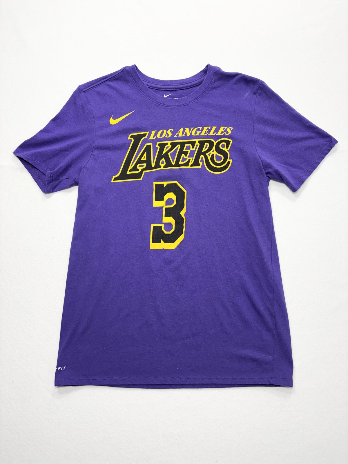 Los Angeles Lakers Shirt Mens Medium Purple NBA Anthony Davis Nike Dri Fit
