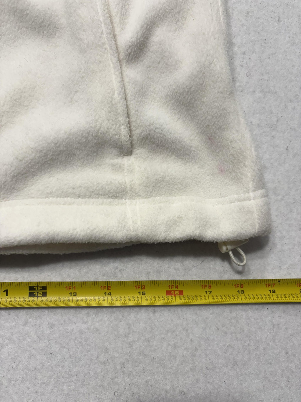 Columbia Jacket Womens S White Fleece Full Zip Stand Collar Pockets Soft Outdoor