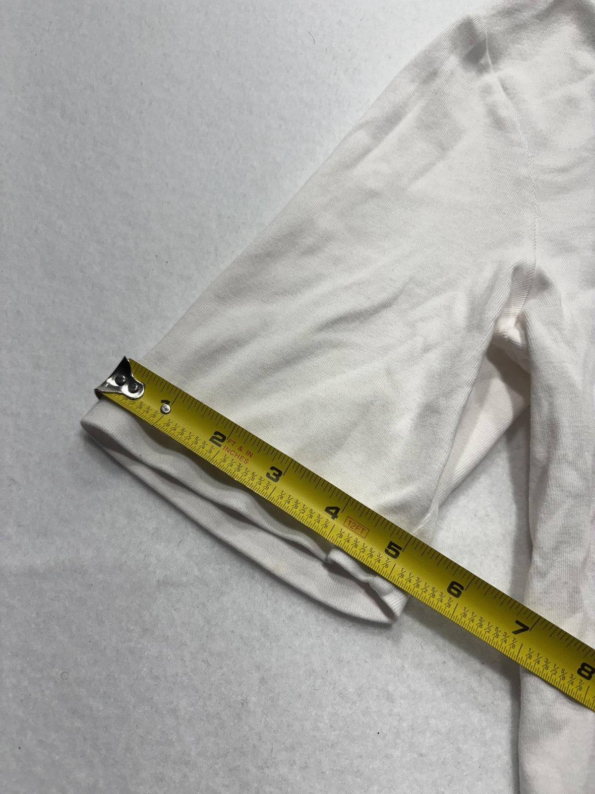 By Chico's Shirt Womens 1 White V Neck Short Sleeve Cotton Tee Basic Casual