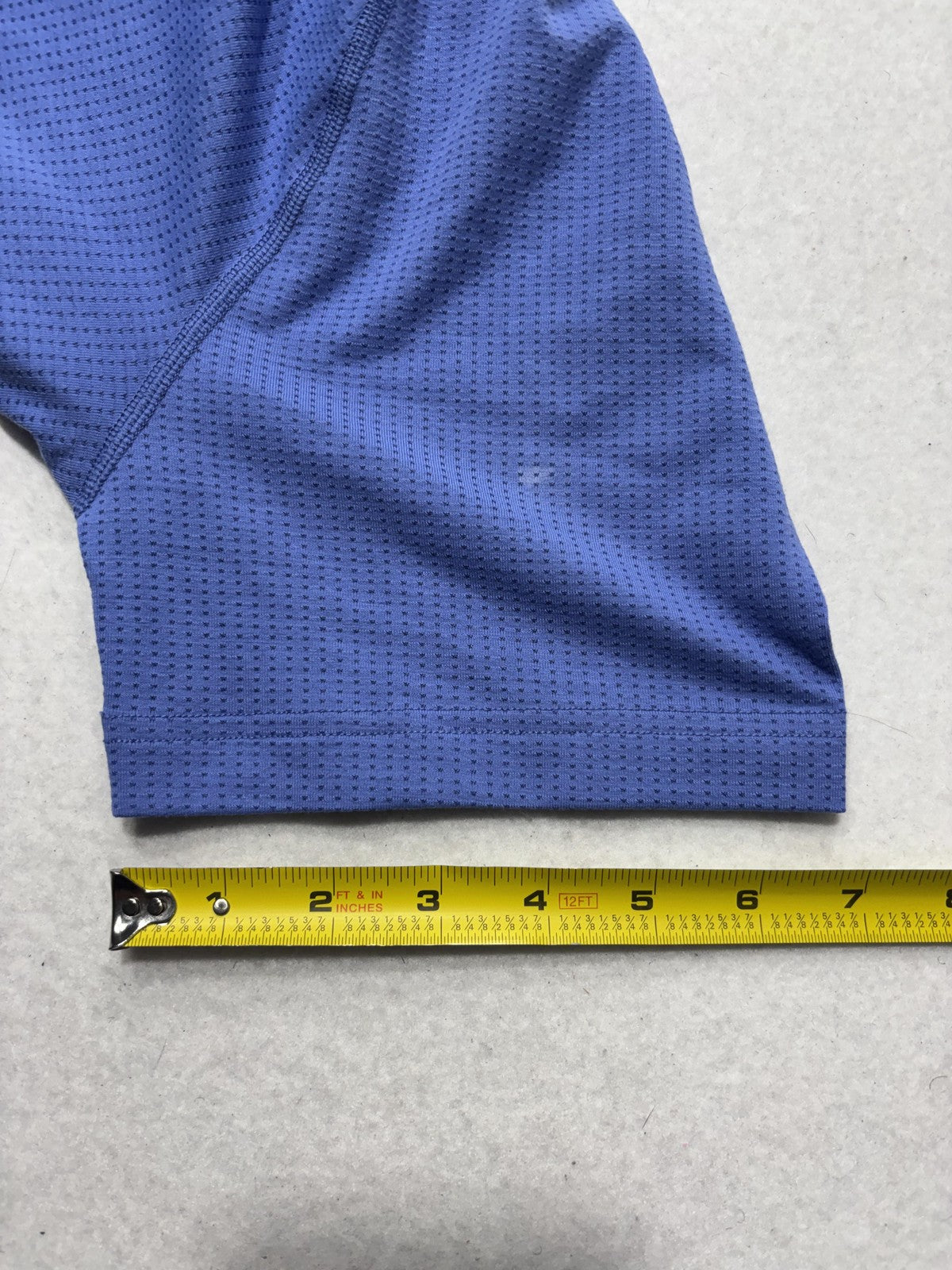 Outdoor Voices ThinkFast Shirt Mens XS Blue Mesh Short Sleeve Running Athletic