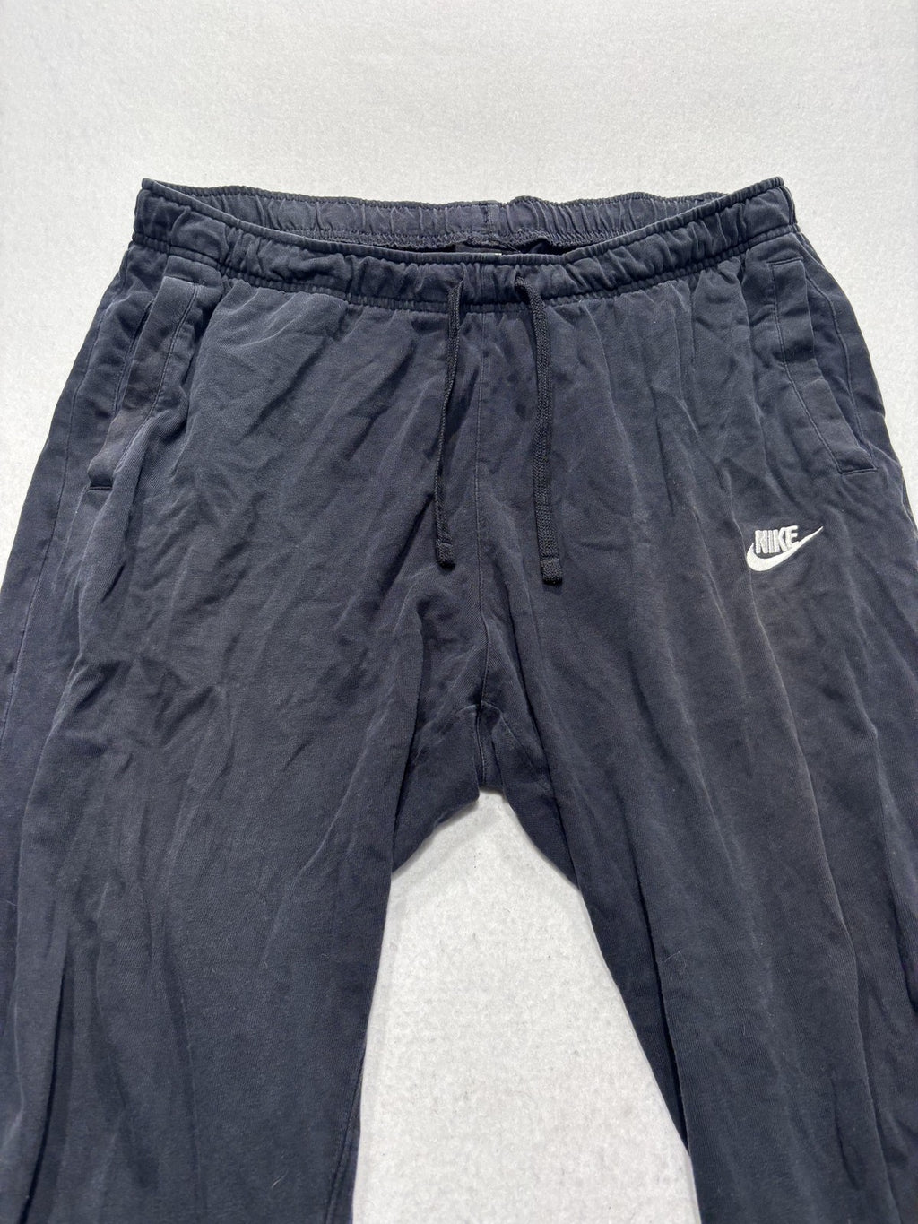 Nike Jogger Pants Mens XL Black Cotton Elastic Waist Tapered Athletic Pockets