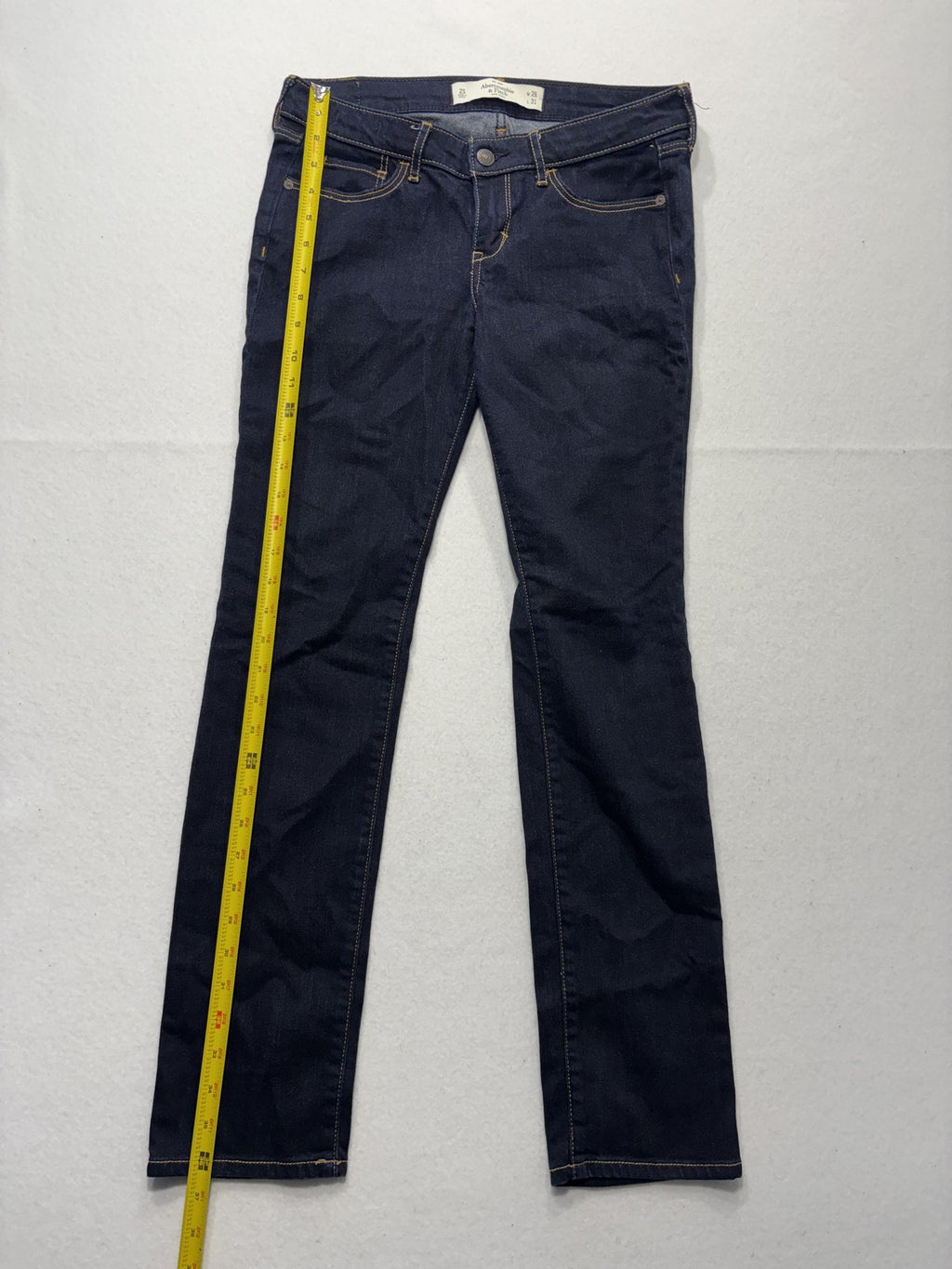Abercrombie & Fitch Jeans Womens 2S Blue Dark Wash Low Rise Skinny 26x31