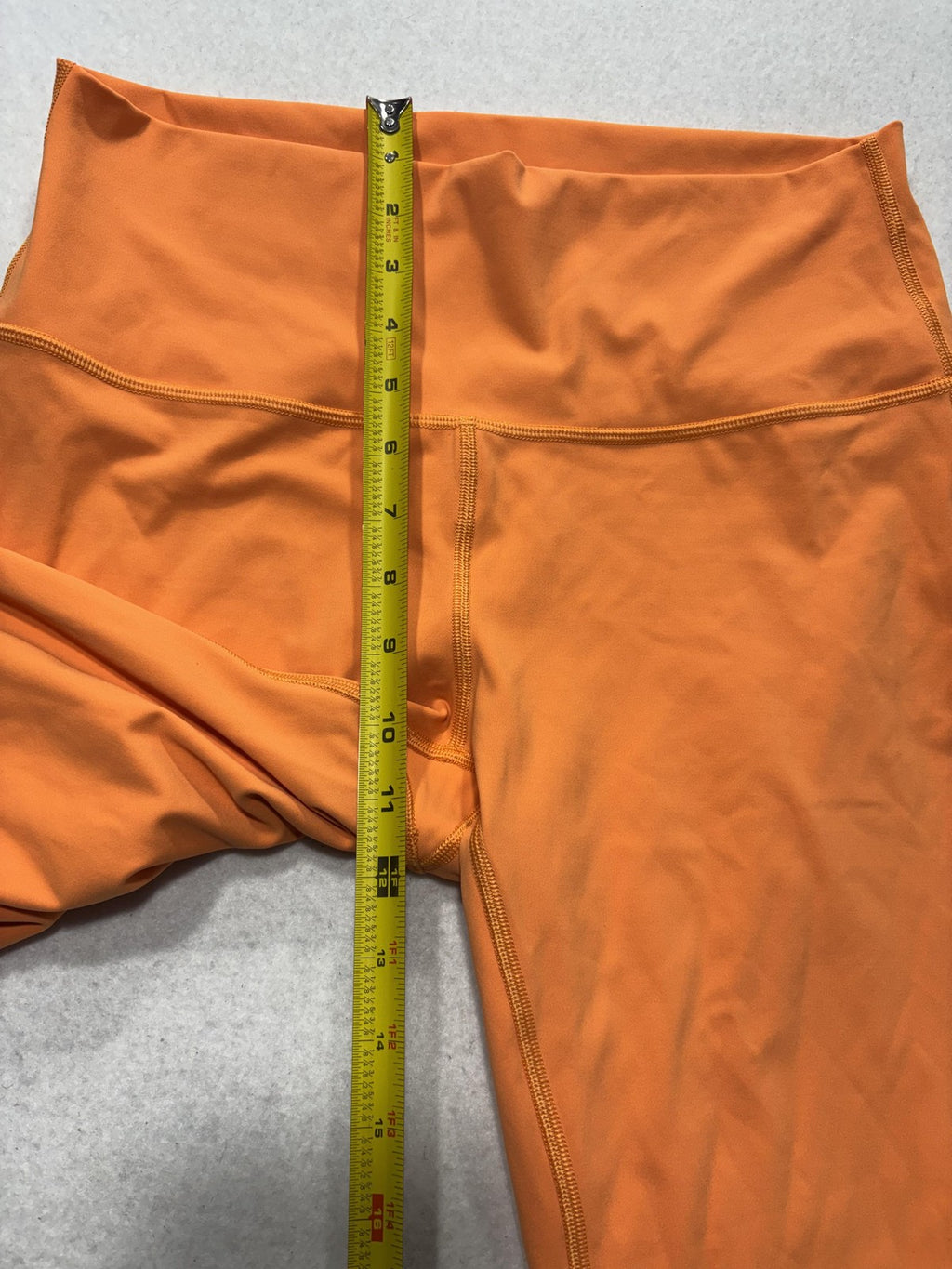 Lululemon Leggings Womens 10 Orange High Rise 25" Inseam Ankle Stretch Yoga