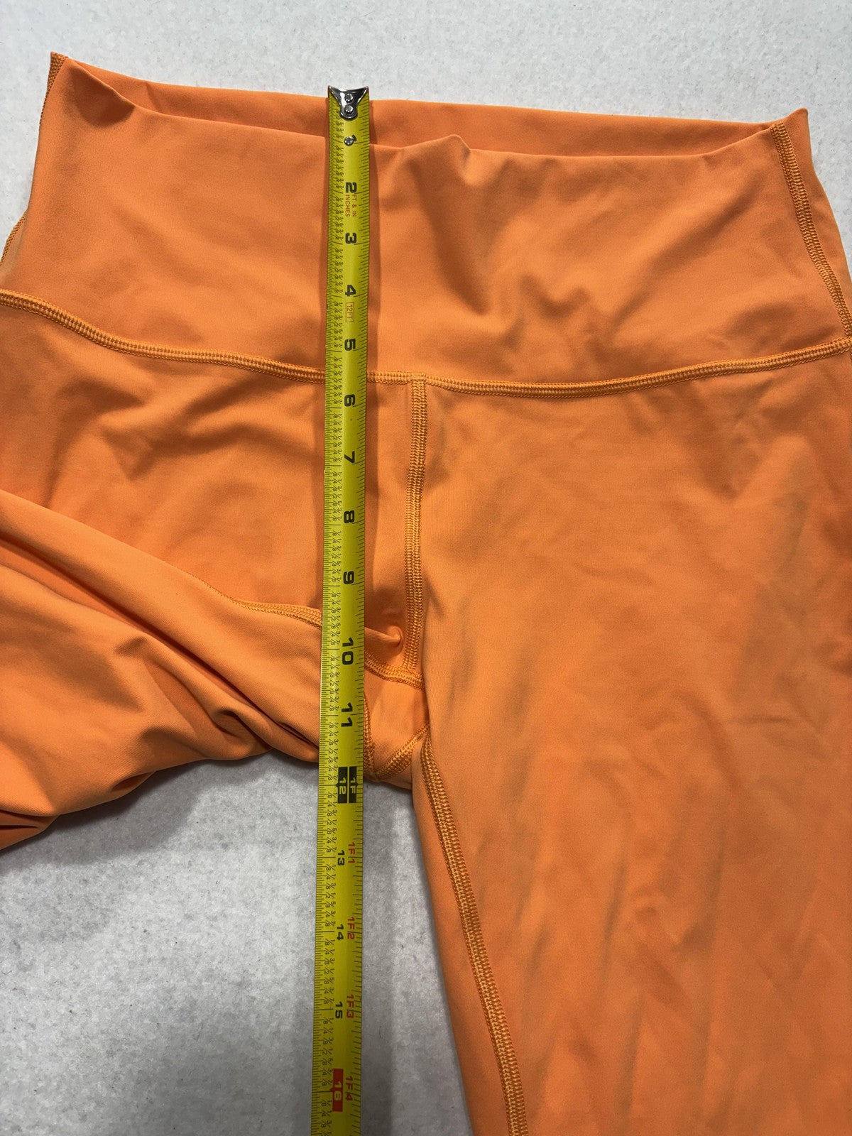 Lululemon Leggings Womens 10 Orange High Rise 25" Inseam Ankle Stretch Yoga