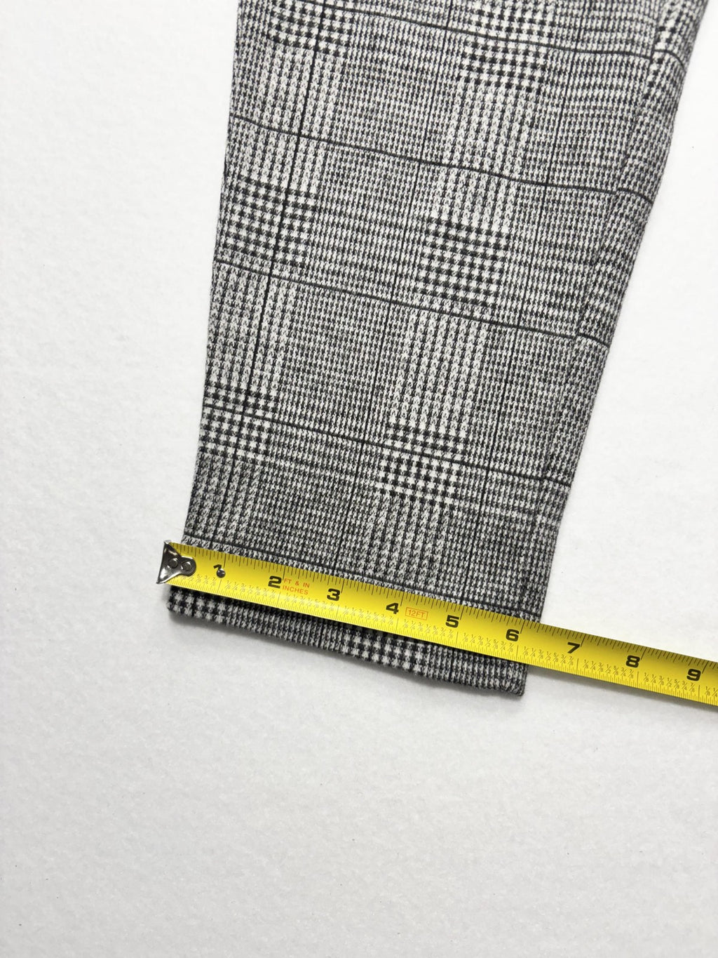 Banana Republic Dress Pants Womens 2 Gray Plaid Hayden Pull On Ponte Ankle Slim