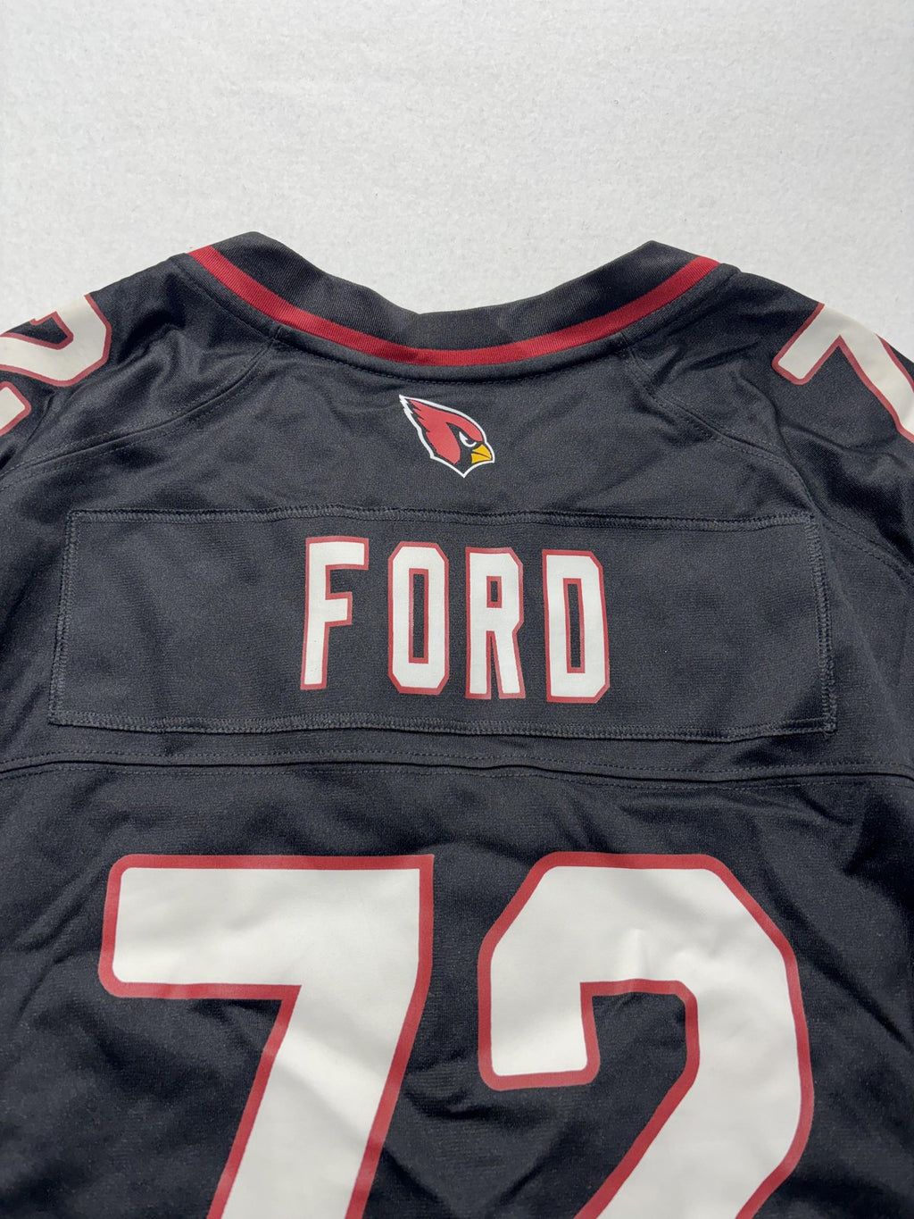 Arizona Cardinals Jersey Mens Large Black NFL Football Nike On Field Ford 72