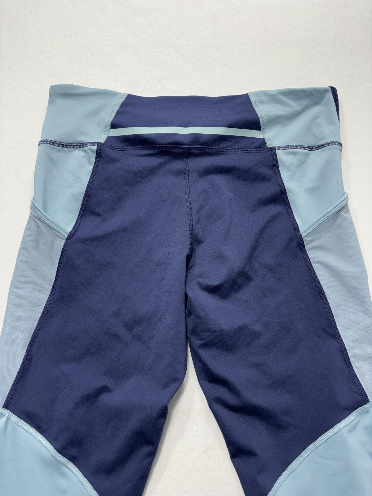 Champion Leggings Womens XL Blue Colorblock Zip Ankle Authentic Athleticwear