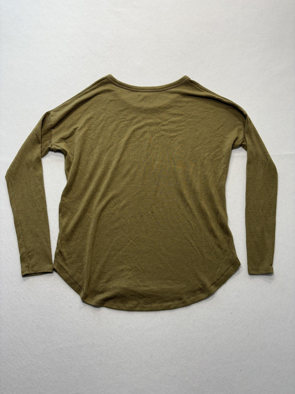 Rag & Bone Shirt Womens XS Green Crew Neck Long Sleeve Jersey Basic Tee
