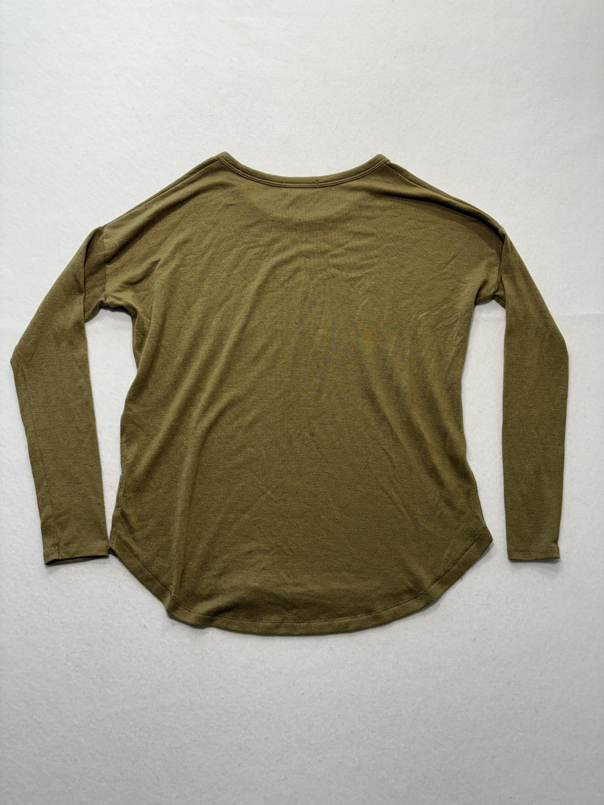 Rag & Bone Shirt Womens XS Green Crew Neck Long Sleeve Jersey Basic Tee