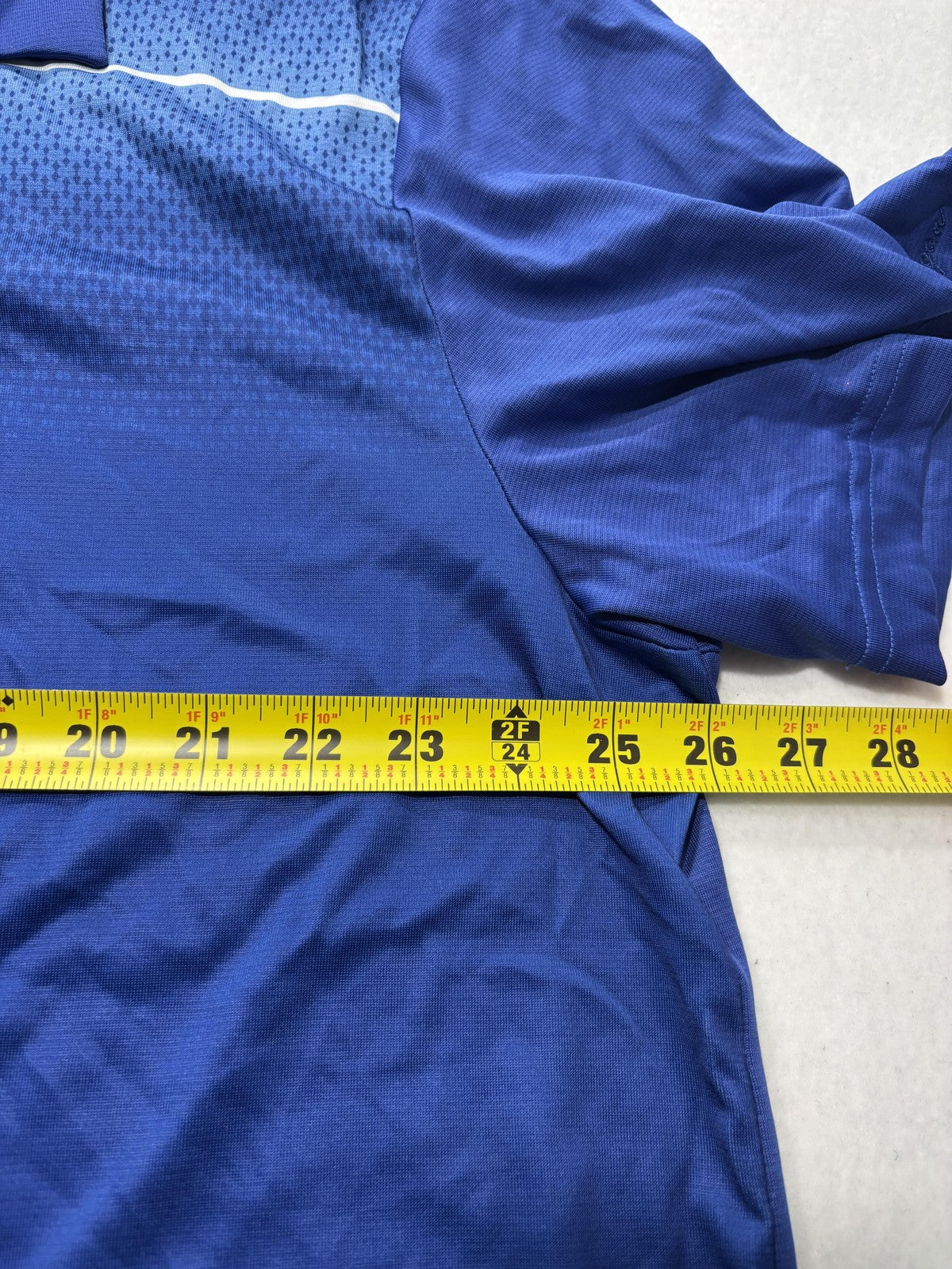 Ben Hogan Performance Polo Shirt Mens 2XL Blue Mesh Golf Short Sleeve Athletic