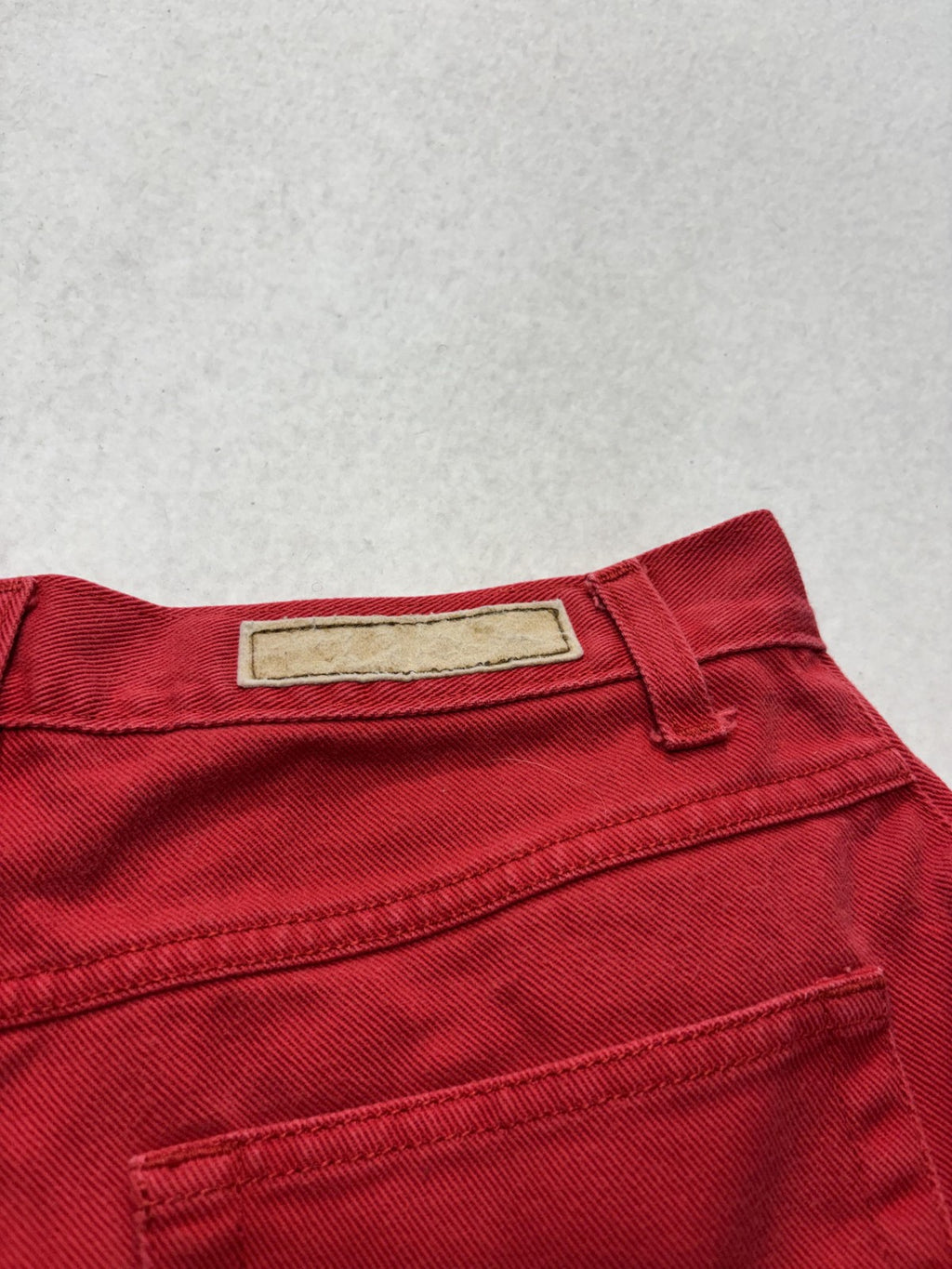 Bill Blass Jeans Shorts Womens 6 Red Denim Mom High Rise 5 Pocket Casual Summer