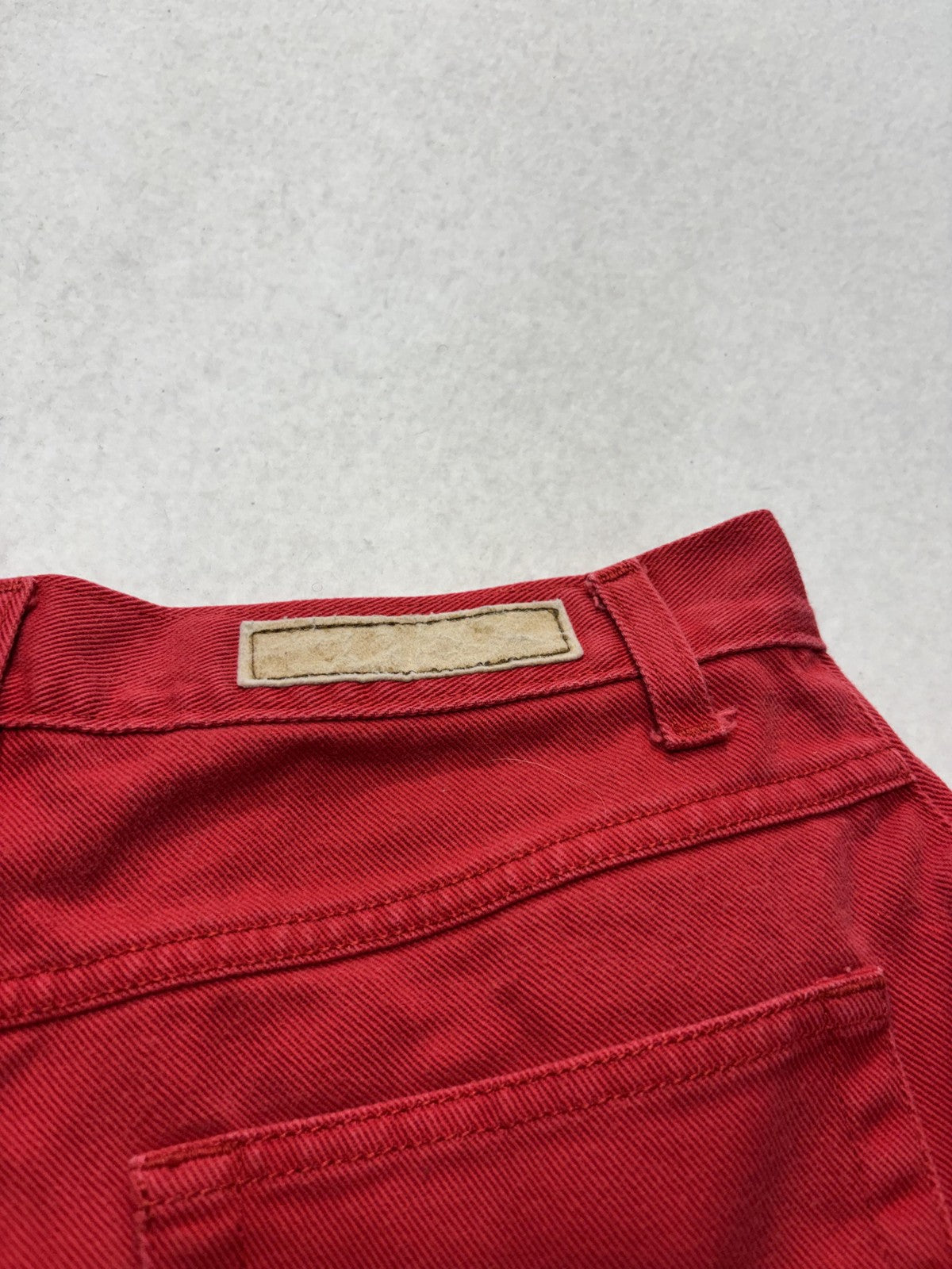 Bill Blass Jeans Shorts Womens 6 Red Denim Mom High Rise 5 Pocket Casual Summer