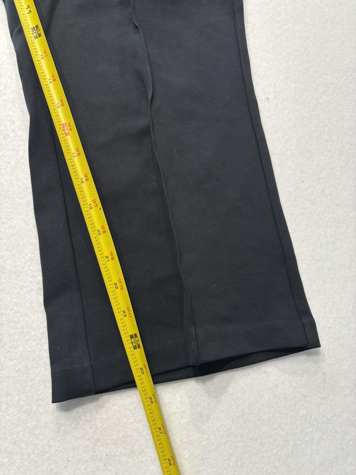 J.Crew Dress Pants Womens 20 Black Ponte Straight Leg Pull On Crop Stretch