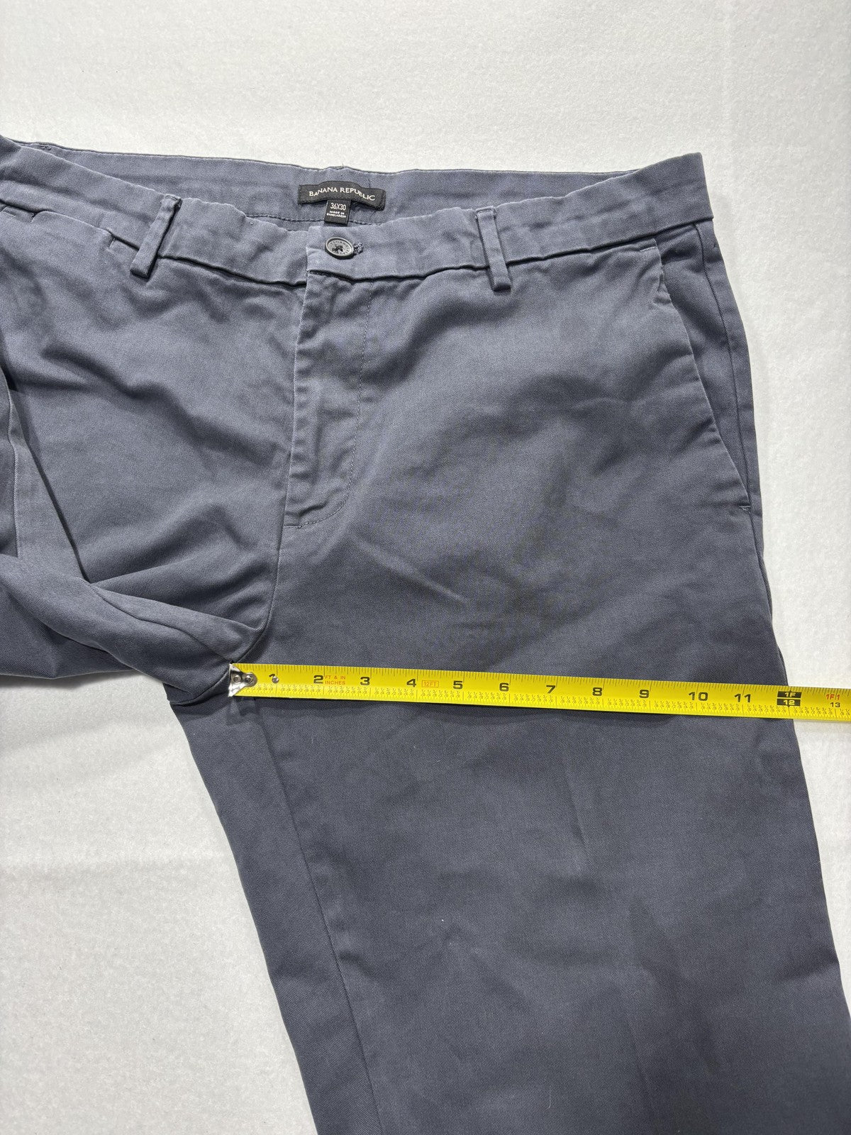 Banana Republic Chino Pants Mens 36x30 Gray Straight Leg Cotton Casual Work