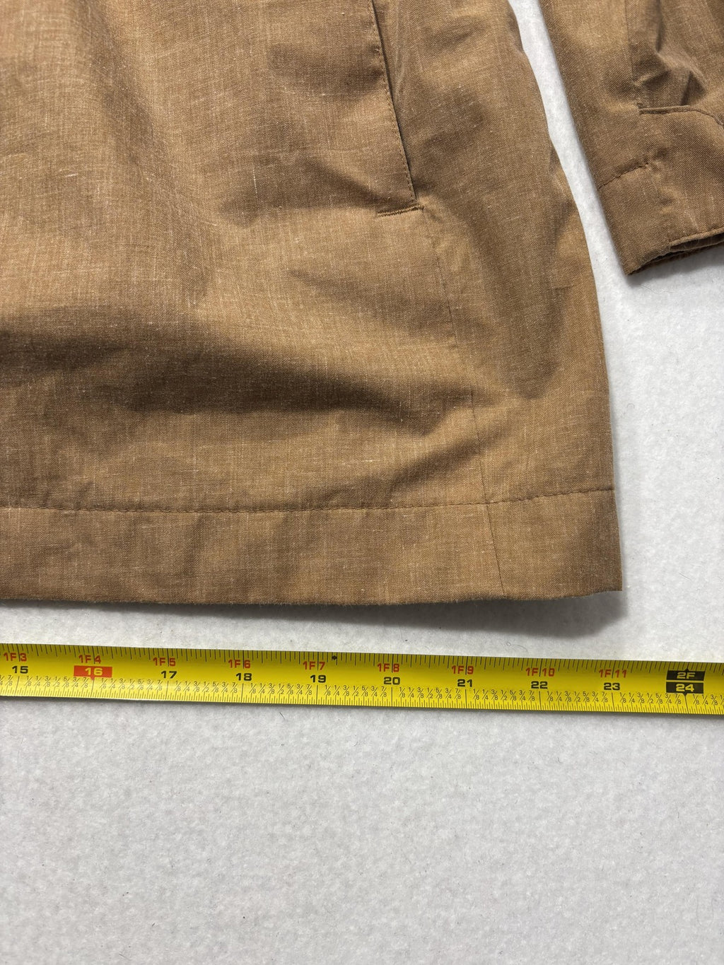 Columbia Omni-Tech Rain Coat Womens L Brown Hooded Waterproof Full Zip Twill