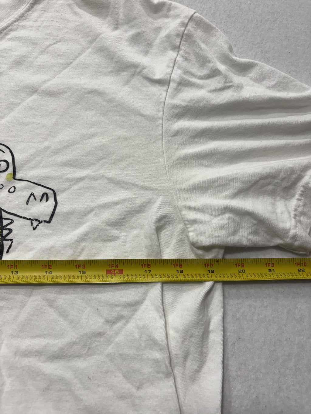 Comfort Colors Shirt Mens Large White Dinosaur Ride Graphic Tee Heavyweight