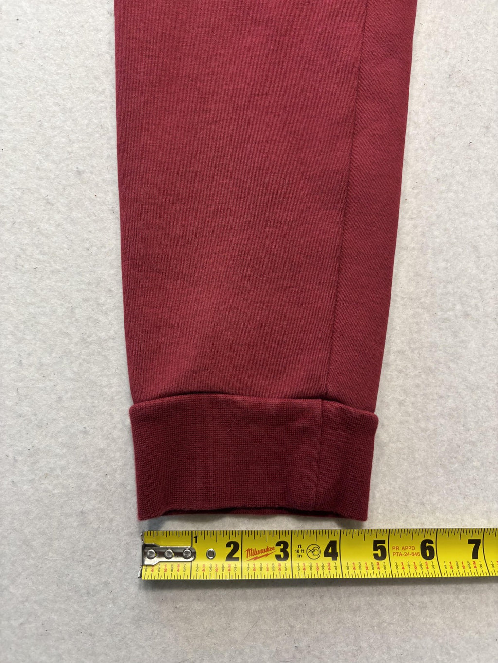 Nike Jogger Pants Mens Large Red Fleece Elastic Waist Zip Pockets Athletic