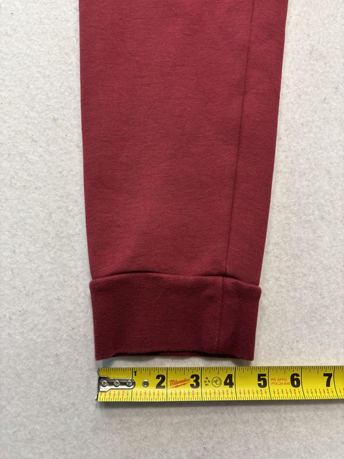 Nike Jogger Pants Mens Large Red Fleece Elastic Waist Zip Pockets Athletic