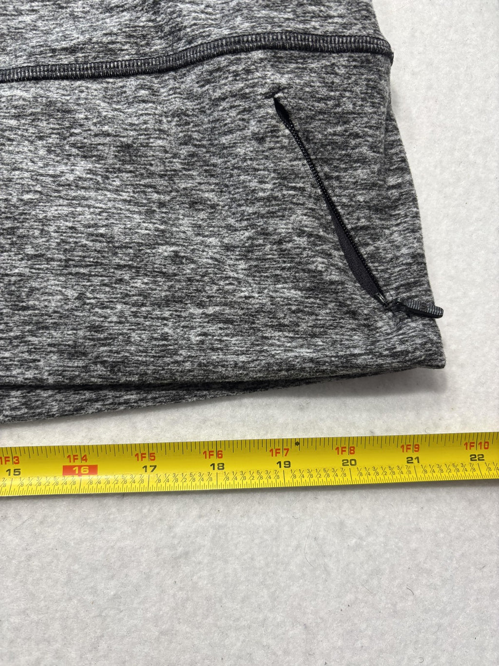Lululemon Sweatshirt Womens 8 Gray Cowl Neck Zip Pocket Raglan Knit Pullover