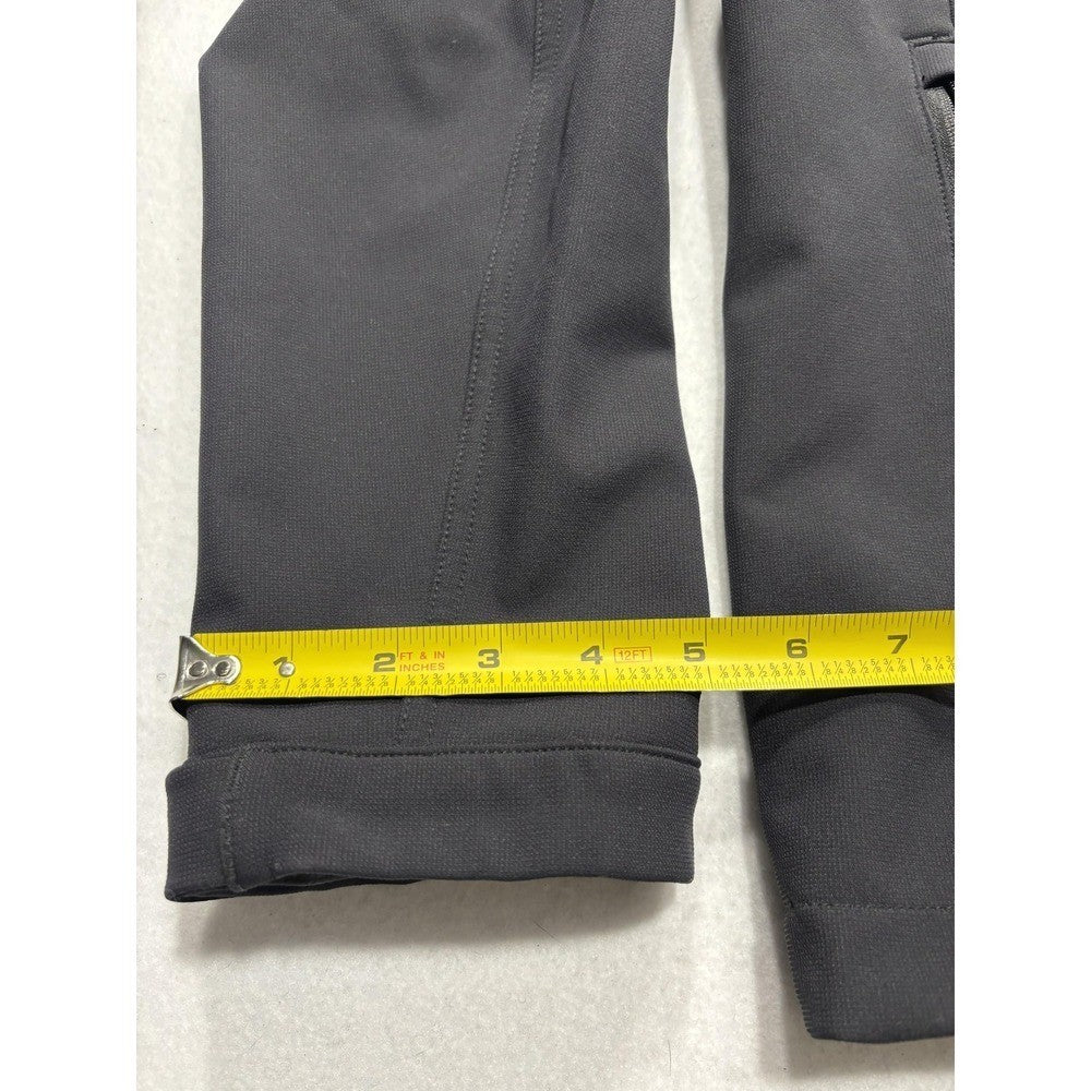 REI Softshell Jacket Mens Medium Black Full Zip Stand Collar Hiking Outdoor