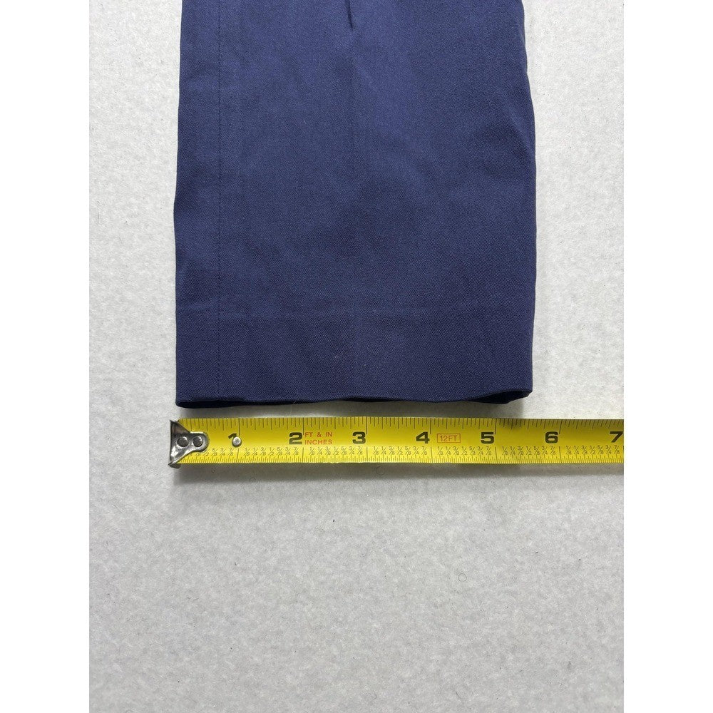 MICHAEL Michael Kors Dress Pants Womens 8 Blue Twill Slim Stretch Flat Front