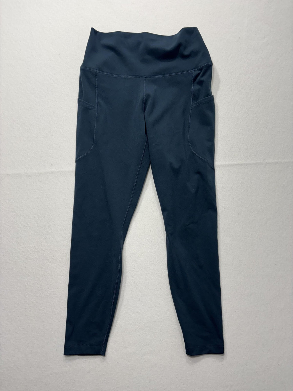 Nike One Leggings Womens Medium Blue Dri-FIT High Rise Pocket Ankle Athletic
