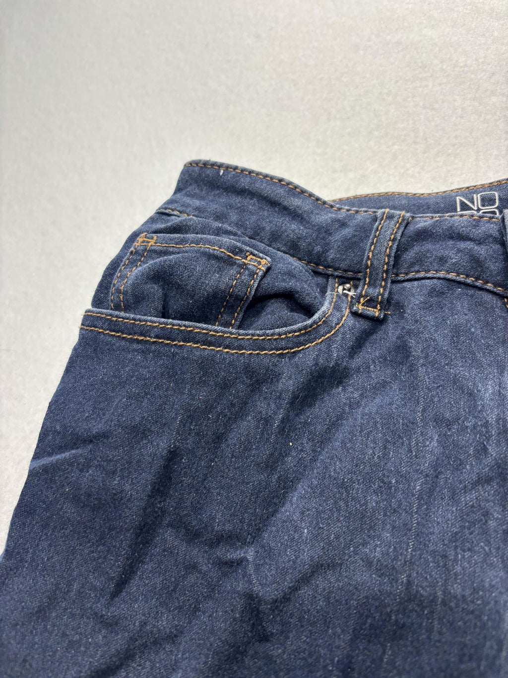 No Boundaries Jeans Juniors 7 Blue Dark Wash High Rise Skinny Stretch Denim